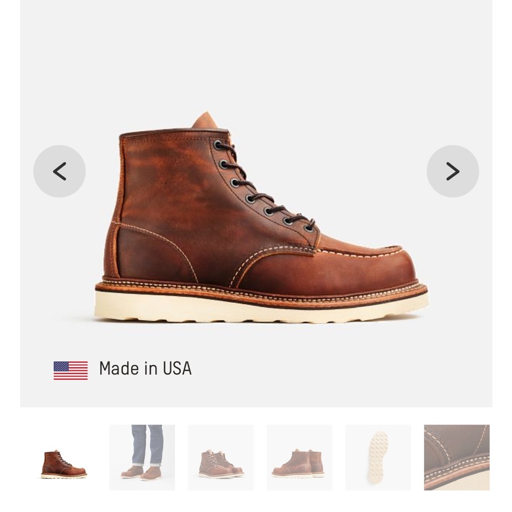 Red Wing Men’s Classic Mocs Size 9 Shoes - Worn <5x
